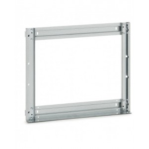 Telaio posteriore Visual Box Linea 391 per installazione a parete e a banco, L602 x P60 x H500 mm