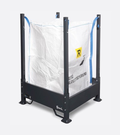 Porta big bag in acciaio regolabili in altezza