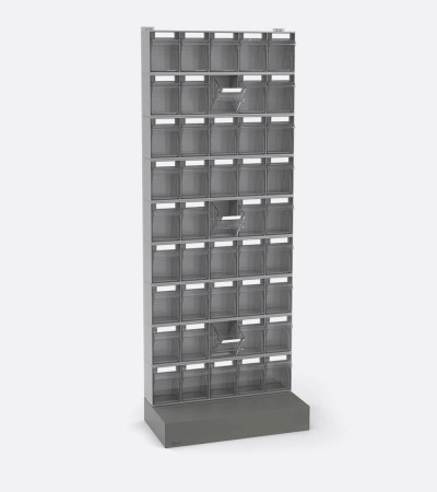 Scaffali con cassetti portaminuterie - Visual Box