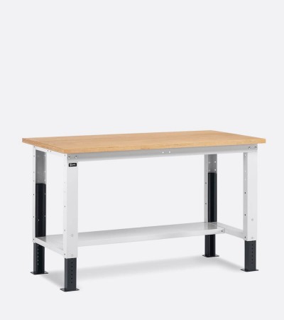 Adjustable empty workshop workbench