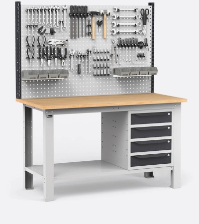 Workbench with tool panel