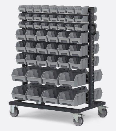 Solutions de chariots pour petites pièces Bin Cart