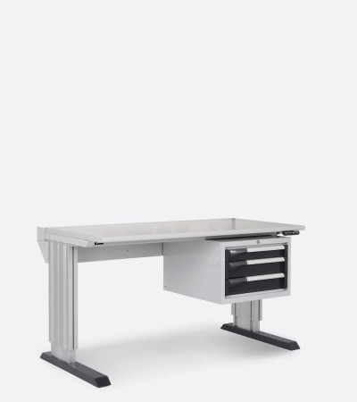 Werkbank mit Schubladen für Elektronik