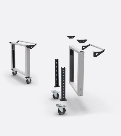 Components and accessories for professional workbench with wheels