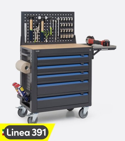 Werkzeugwagen für Werkstatt Linea 391