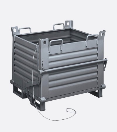 Industrial containers with opening bottom