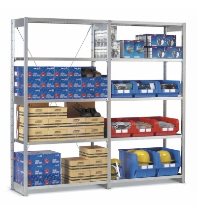 Metal shelving ready for delivery